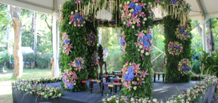 Outdoor Floral Themed Wedding
